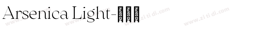 Arsenica Light字体转换